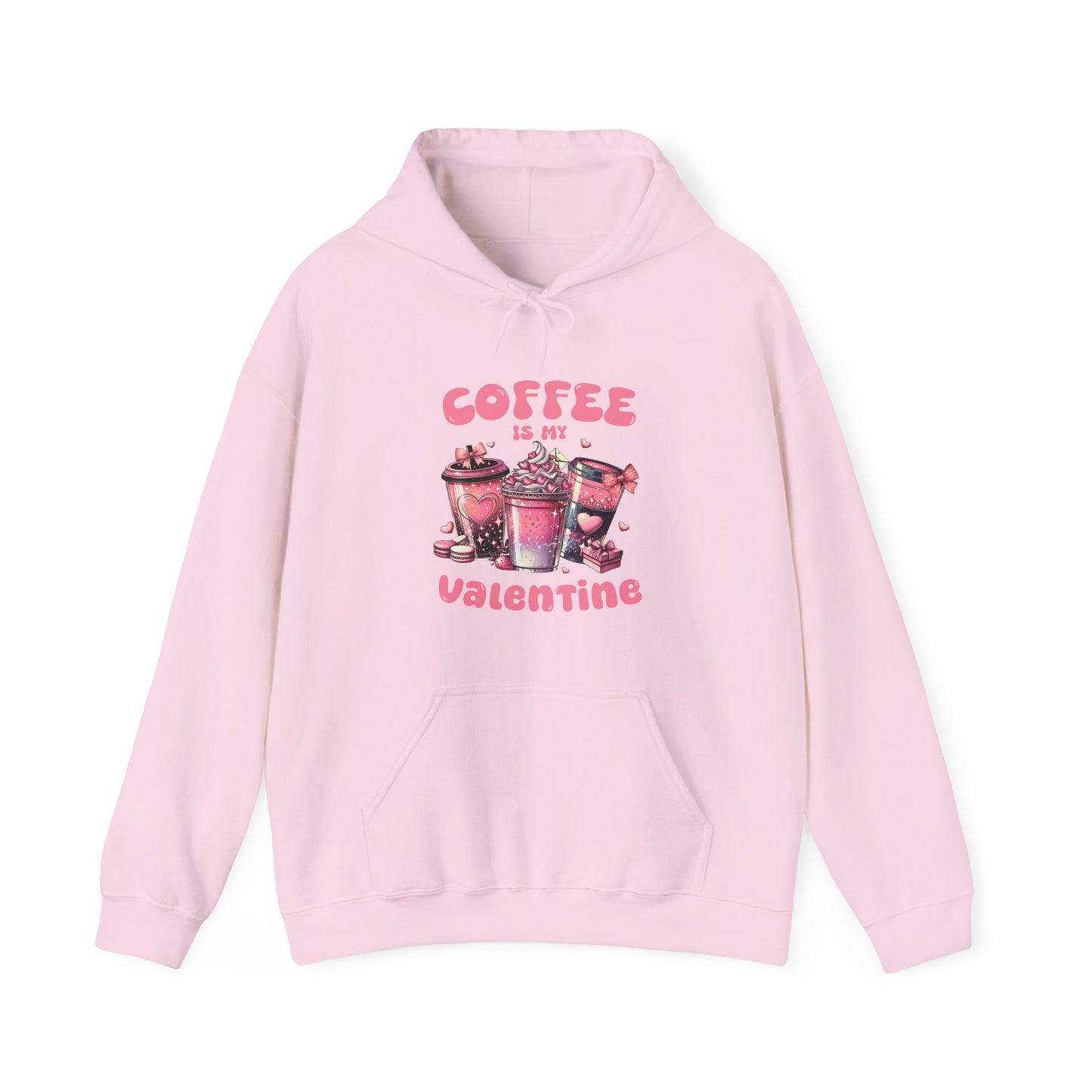 Valentine Hoodie, Gift for Her, Coffee Lover, Unisex Hooded Sweatshirt, valentine day