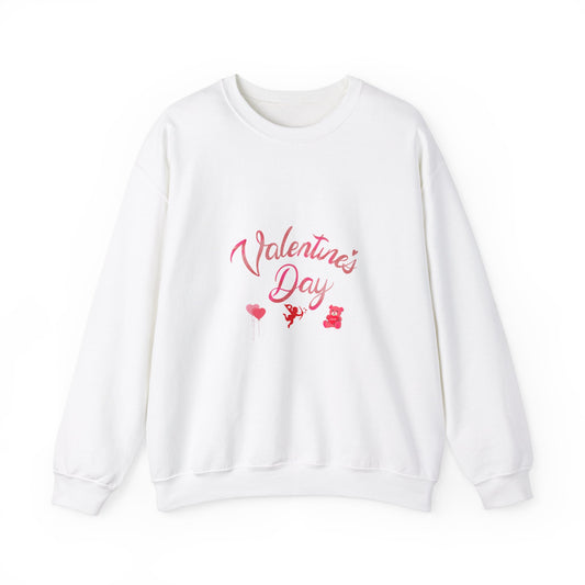 Valentines Day Unisex Sweatshirt, Gift for Her, Women Valentines Gift, Crewneck Jumper, Love Present, Heart Print Shirt