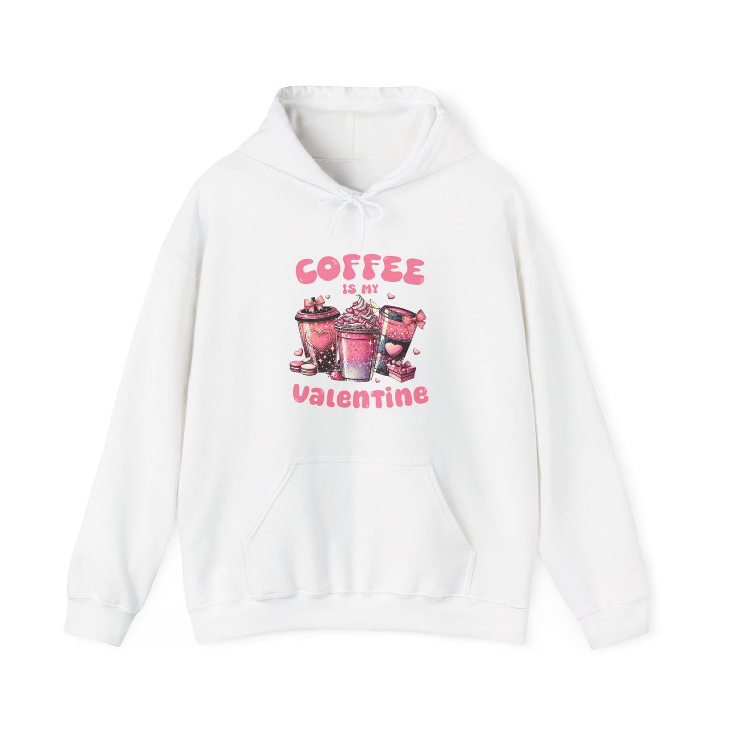 Valentine Hoodie, Gift for Her, Coffee Lover, Unisex Hooded Sweatshirt, valentine day